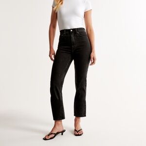 Abercrombie Ultra High Rise Ankle Straight Jean (30R)